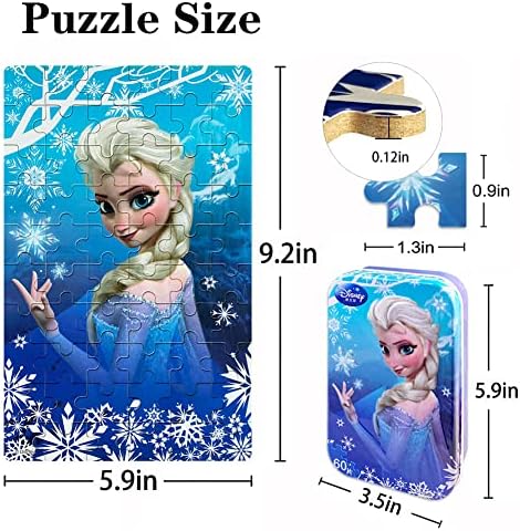 NEILDEN Disney Frozen Elsa Puzzle 60 Piece Jigsaw Puzzle for Kids Ages 3-8 Puzzles for Girls & Boys Great Gifts for Children(Elsa) 5 514GkLmFVmL. AC