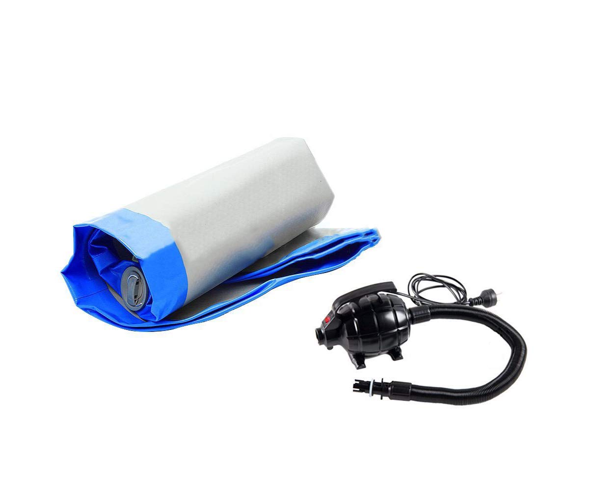 Tappetino Gonfiabile Per Palestra 4x1m - Spessore 10cm - Con Pompa Elettrica - Impermeabile E Pieghevole - Foto 3