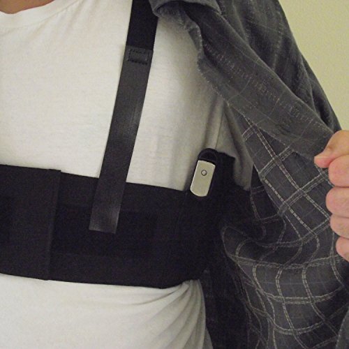 Shoulder Holster for Gun Concealed Carry for Pistols Revolvers | Fits Glock 19, 26, 43, Ruger LC9s, S&W Shield, SIG P365, Springfield XD, 1911 | Double Magazine Holder | Active Pro Gear | Black