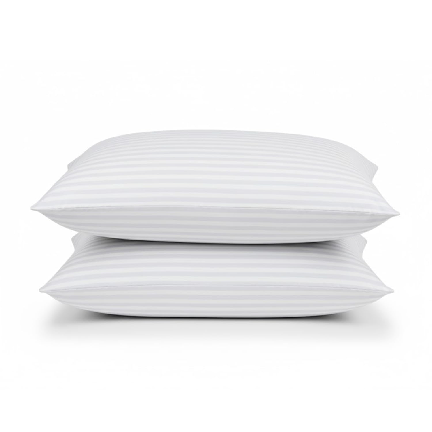 Comfy Nights Pillow 2 Pack Hotel Quality Stripe Bed Pillow Hypoallergenic & Anti Dust Mite...