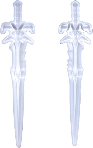 HEYVNAI Molde de silicona para decoración de espadas, piezas decorativas creativas, molde de pegamento para gota, moldes para hornear para