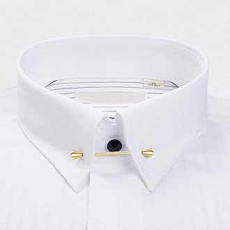 HONEY BEAR 2.52inch Mens Shirt Collar Bar Pin Clips Clasp Set Business Gift 6.4cm