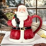 Certified International Santa's Secret 3-D Teapot.,
