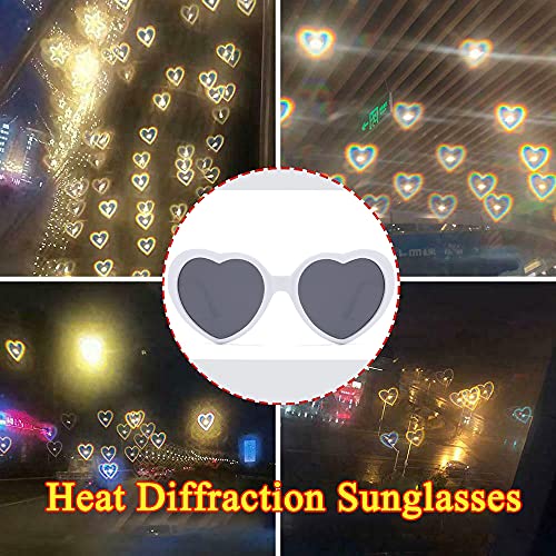 Dollger Heart Sunglasses Heart Effect Diffraction Glasses Festival Accessories Party Rave Lights Glasses Love Gift2