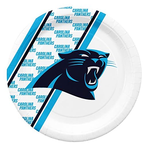 NFL Carolina Panthers Disposable Paper Plate (20-Pack)