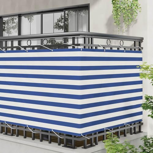 Écran de balcon en tissu Oxford résistant aux UV avec œillets aluminium - 3