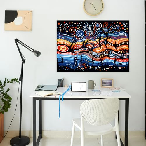 Impression sur toile aborigène Painted Anarchy 91x61 cm décol mural - 2