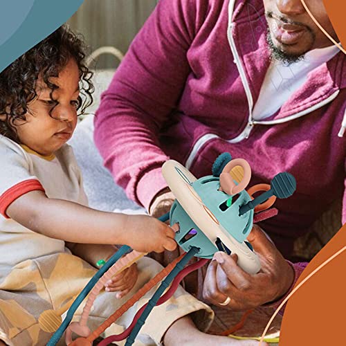 Boxgear Sensory Toys For Toddlers – Ufo Baby Activity Toy For Boys And Girls – Silicone Pulling Toy For Toddlers – Baby Sensory Toys With Multi Textured Surfaces For Sensory Stimulation #TOP7