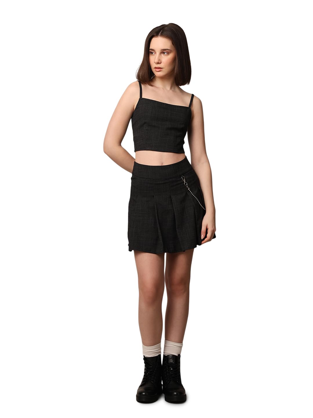 only Women's Solid Slim Fit T-Shirt-picture-22