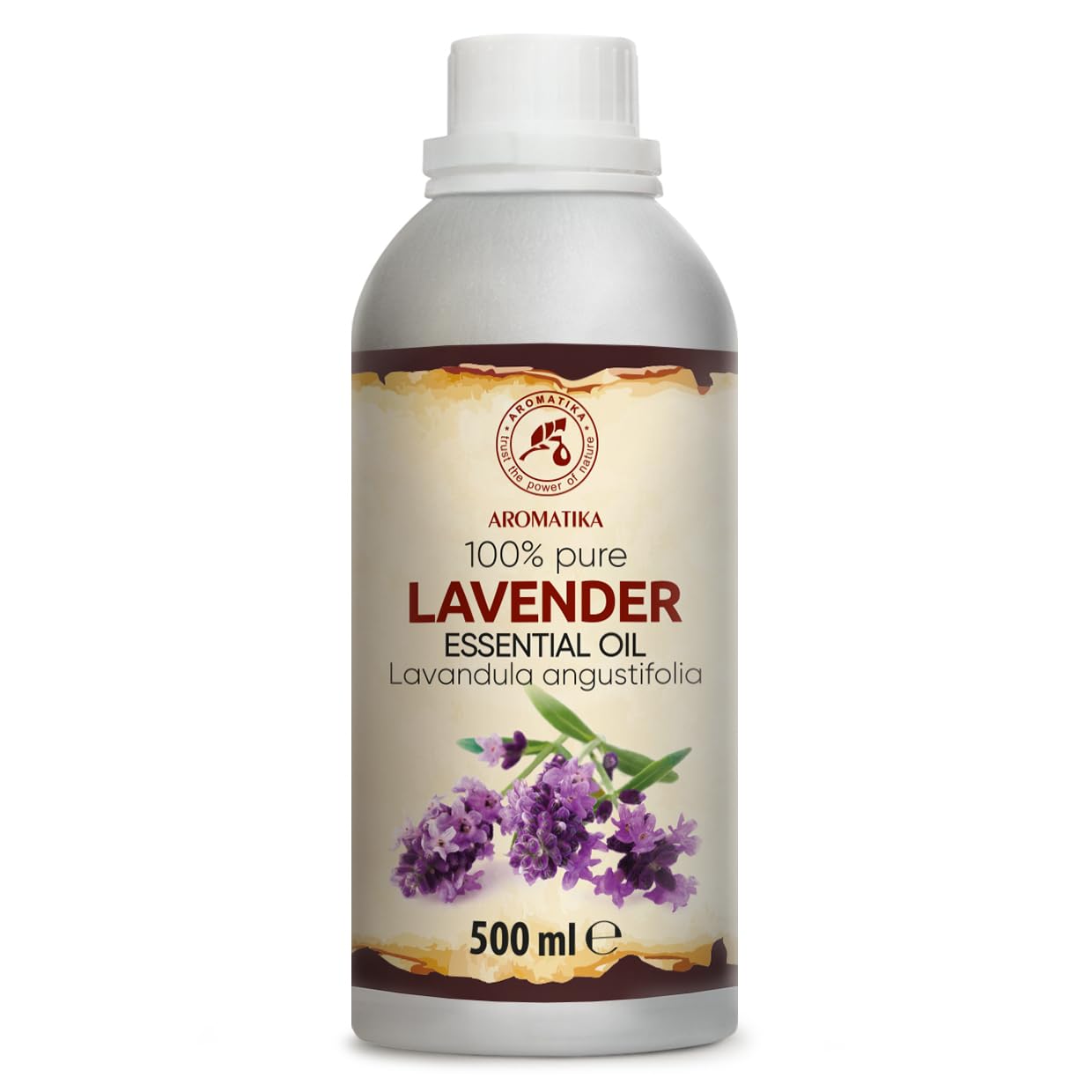 Aceite Lavanda 500ml para Difusor - Lámpara Aromática - Buen Sueño - Calmante - Relajación - Lavandula Angustifolia - Aceites Esenciales Natural 100% - Cuidado Piel, Cabello y Ropa