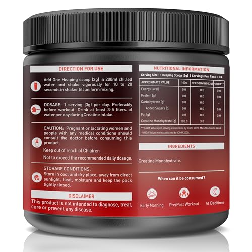 NAKPRO Micronised Creatine Monohydrate 250g - Image 4