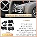 Car Steering Wheel Control Button Cover for Mercedes Benz A B GLA CLA GLS GLE CLS SL W172 W246 W218 W156 W292 W166 A0999050600 6pcs (Black, Left)