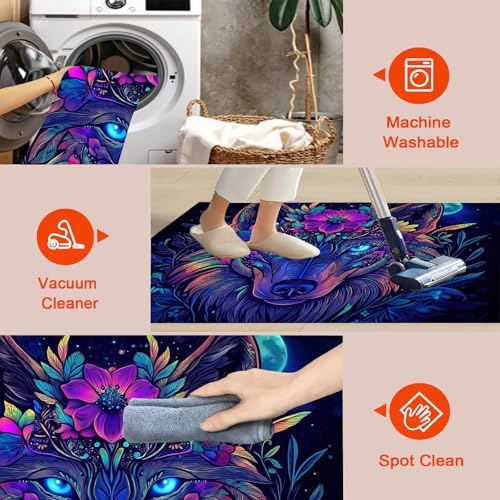 Tapis loup antidérapant grand format pour sécuriser et décorer le salon