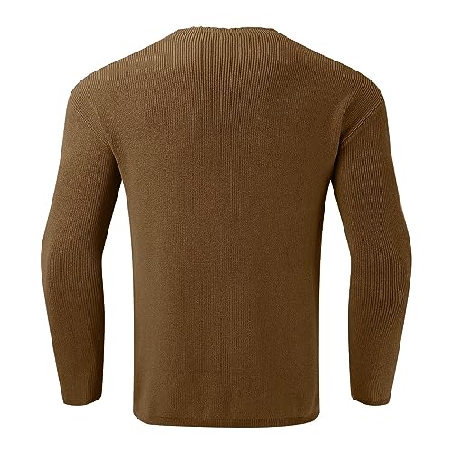 Men's Sweaters Deep V Neck Lightweight Textured Knitted Raglan Sleeve Casual Pullover Sweater3