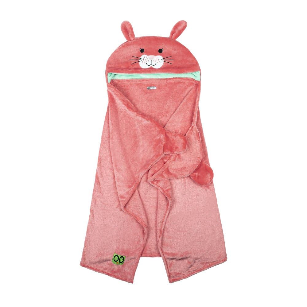 ZOOCCHINIZOOCCHINI Toddler/Kids Animal Hooded Blanket (Bella The Bunny)