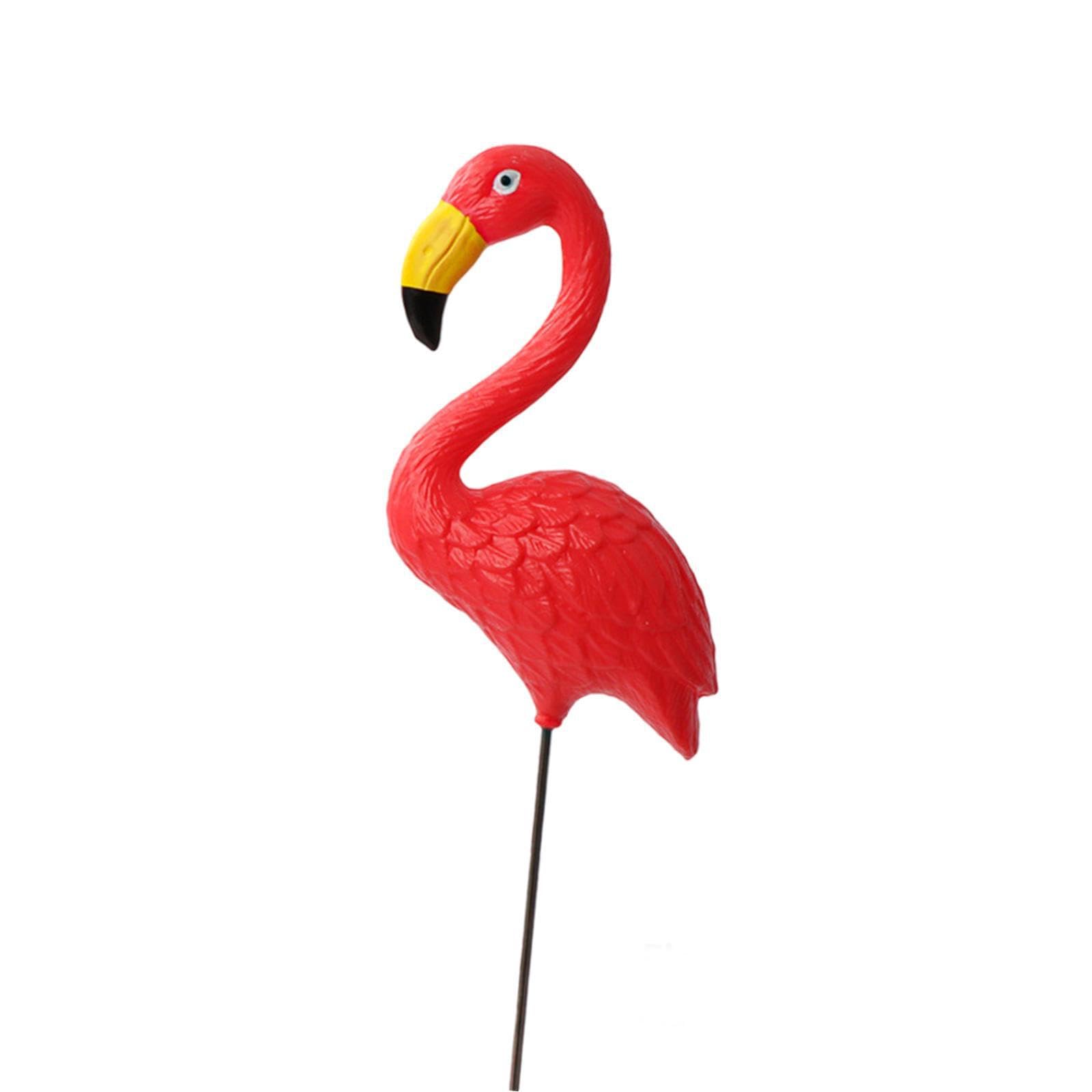 Mophrati Red Flamingo Sculpture For Occasion Displays In Gardens Lawns And Backyards Flowerpot Planter Holiday Decorations Accessories Entryway Flamingo Statue, 12.5X12.7cm 28Cm