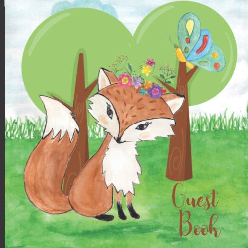 Guest Book: Gorgeous Woodland Theme Party Guest Book Includes Gift Tracker and Picture Memory Section (Woodland Party Guest Books)