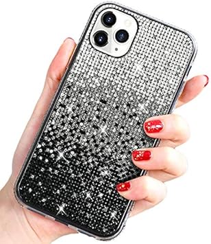Amazon Co Jp Iphone12 Pro ケース カバー ラインストーン デコレーション エレガント きらきら かわいい おしゃれ グラデーション デコケース カバー アップル アイフォン12 12ミニ 12プロ 12プロマックス スマホ スマートフォンケース カバー Iphone 12 Pro