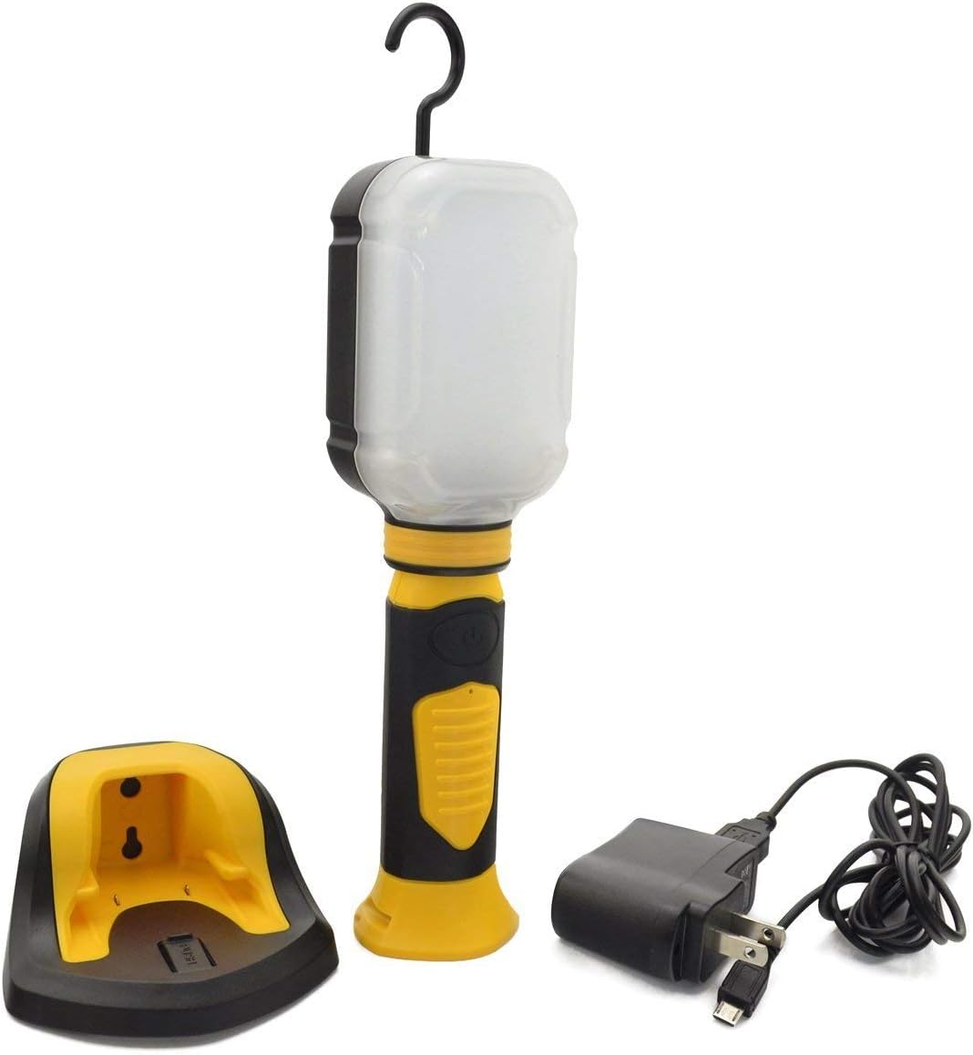 TN TONNY LED Work Light, Rechargeable Cordless Work Light with Magnetic Base 360° Rotate, Hanging Hook, Bright LED Light Inspection Lamp for Car Repair, Household, 110V, USB Charging (3.76'' x 9.1'')