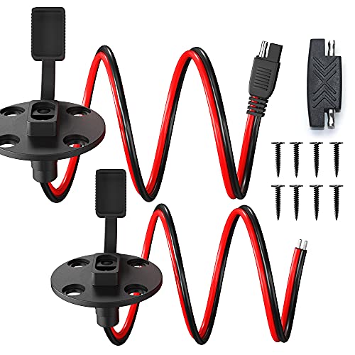 OYMSAE SAE Power Socket Sidewall Port Quick Connect Solar Panel Flush