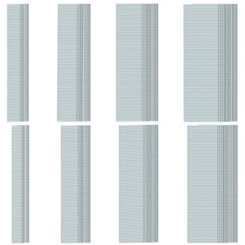 HW HAMWOO 18 Gauge 1600PCS Galvanized Brad Nails (2/5"-200,5/8"-200,3/4"-200,1"-200,1-1/4"-200,1-1/2"-200,1-3/4"-200,2"-200), Suitable for Most Brand of 18 Gauge Pneumatic and Electric Brad Nailer