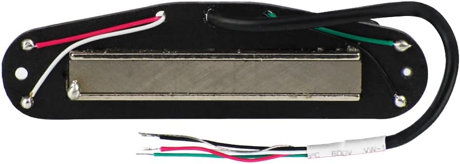 OriPure Hot Dual Rail Pickups Alnico5 Single-Coil-Sized Humbucker 10-11K Fit ST/SQ Style Electric Guitar, White