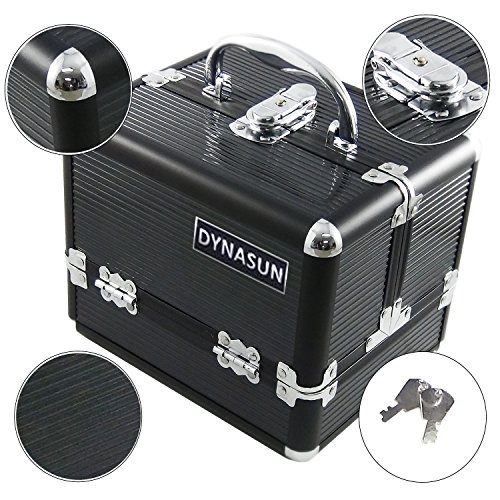 DYNASUN BS35 21x17x17cm Schwarz Designer Beautycase Schminkkoffer Kosmetikkoffer Schmuckfach Beauty Case Reise Box – Bild 5