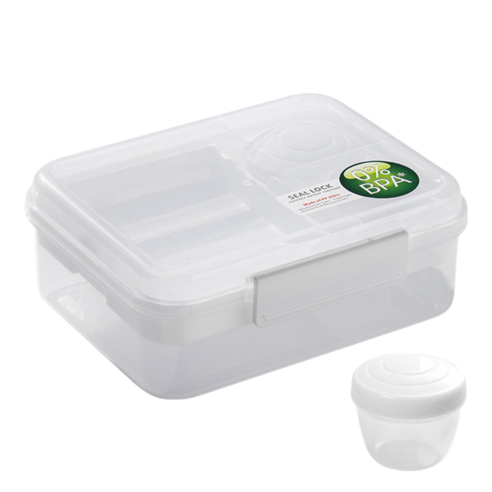 Buxuaaaa Effective DoubleCompartment Lunch Box Practical Double Layered Meal Carriers Great for School Lunches and Work Breaks Double Compartment Food Box