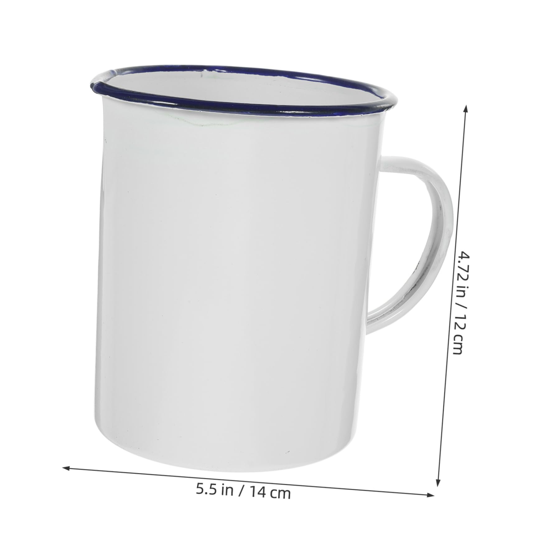 Alipis 3 Stück Retro Email Becher Robuster Kaffeebecher für Camping Zuhause aus Langlebigem Emaille Material für Tee Milch Heiße und Einfache Design