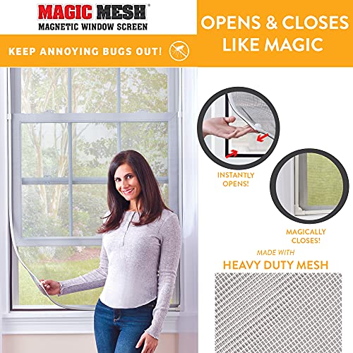 Magic Mesh Magnetic Window Screen- Diy Custom Window Screen, Suitable For Most Windows Up To 55 In X 36 In #TOP5