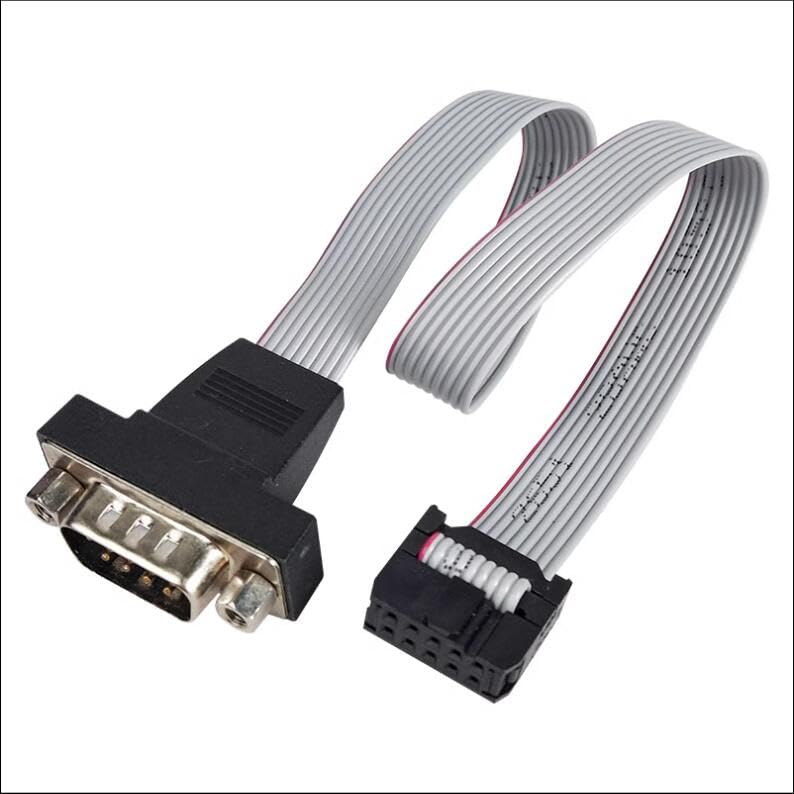 Wiring Connecting Terminals - 30CM FC10 to DB9 2.54mm pin RS232/RS485 Male External Device Serial Cable - (Style: A)