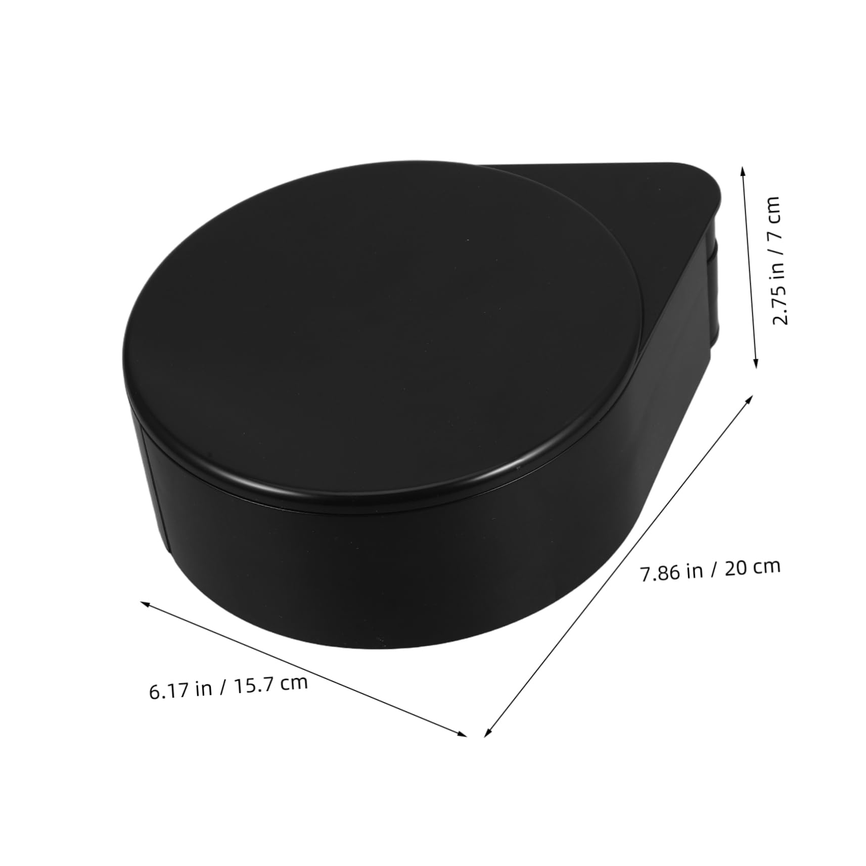 KICHOUSE Cocktail Bar Tool Plastic Salt Rimmer Box Lid Essential Home Seasoning Container