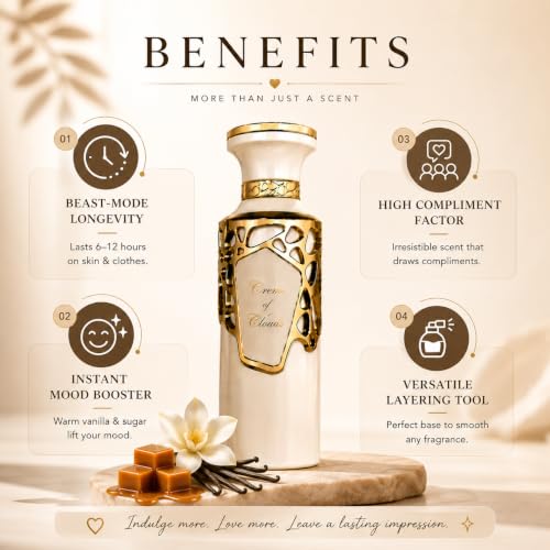 Image of Fragrance World Creme of Clouds Eau De Parfum 100ml | Unisex Perfume for Men & Women | Sweet Creamy Vanilla & Coconut Gourmand Fragrance | Whipped Cream & Burnt Sugar