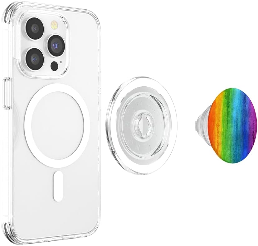 Gay Lesbian Pride Flag Watercolours LGBT Awareness PopSockets PopGrip for MagSafe