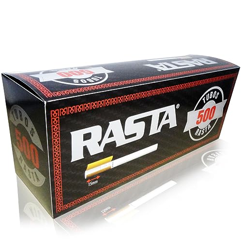 RASTA 4 cajas x 500 Tubos Vacíos con Filtro 2000 tubos - Crea Cigarrillos Personalizados de Calidad Europea - Exclusivo de UBOON