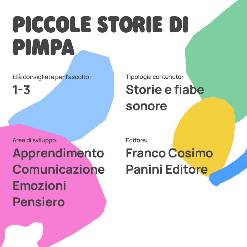 FABA Personaggio Sonoro - Piccole storie di Pimpa - Storie e fiabe sonore per bambini e bambine 1-3 anni - Ascoltabile con il Raccontastorie e FABA+, gioco educativo versione Italiana