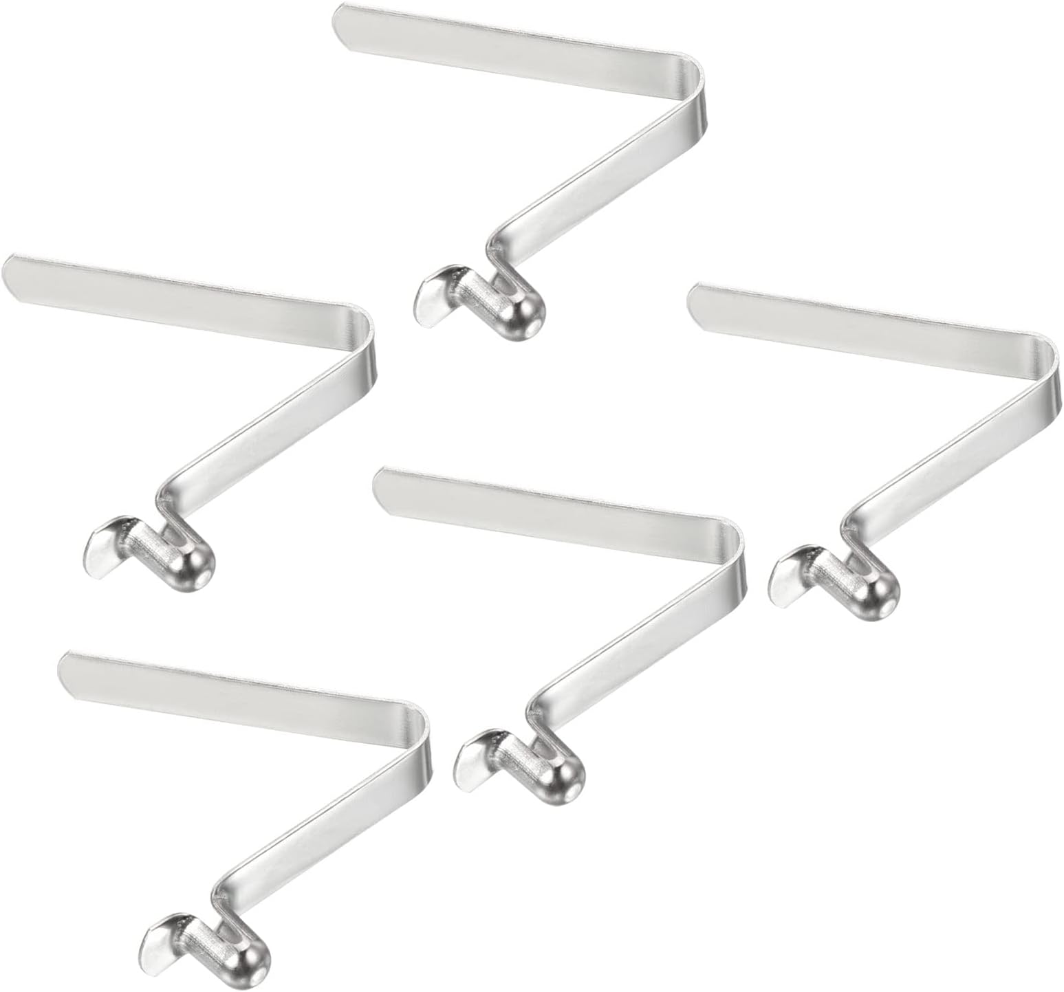 PATIKIL 6.5x4mm Kayak Paddle Snaps, 5 Pack Pole Push Button Spring Clips Steel Hollow Button Locking Tube Single Pin for Camping Awning Tent Pole