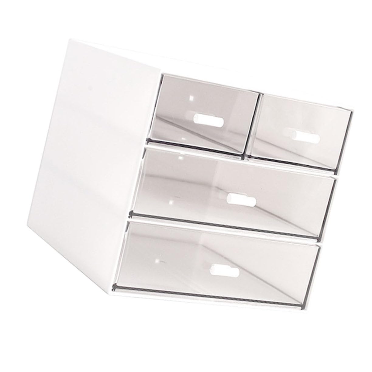 Multi Schicht Schubladenbox für Kleinigkeiten Transparentes Aufbewahrungsbehälter für Desktop Organizer für Schmuck und Bürobedarf