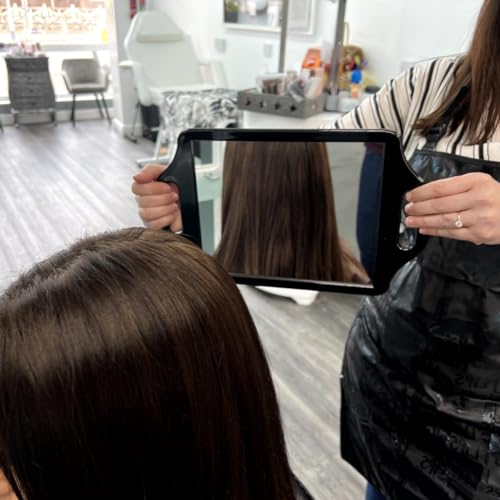 Kobe Regent Street - Professional Hairdresser's Two-Handled Salon Back held Mirror, ideal for home or salon use, lightweight and easy to hold and store, Ideal hand held mirror. - Image 6
