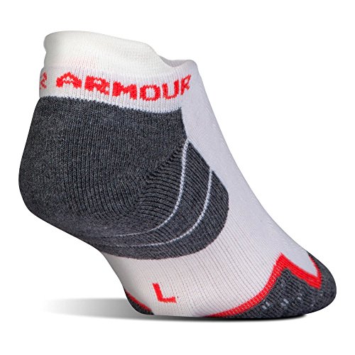 Under Armour UA All Season Wool No Show Tab LG White