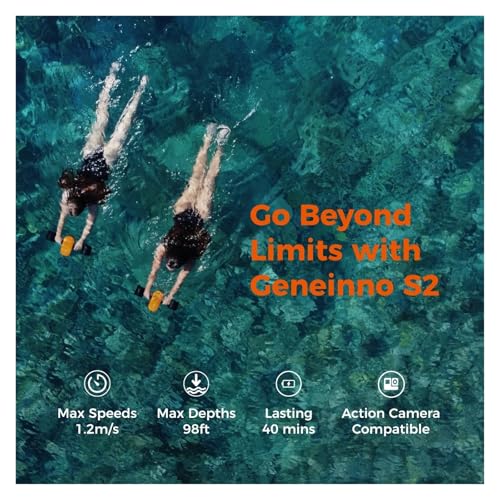 Miniatura 6 de Moto Acuática, S2 Profundidad 30 M 98 Pies Velocidad Máxima 4,3 M H Tiempo De Reproducción 25-45 Minutos Bloqueo De Seguridad Scooter De Buceo Submarino