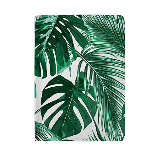 Étui pour passeport feuilles de palmier tropicales pochette protection cartes de voyage