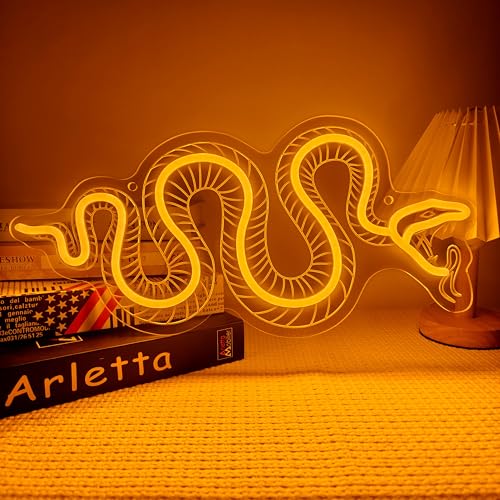 Artlast Snake Skeleton Neon Sign or Wall Décor Snake Signs