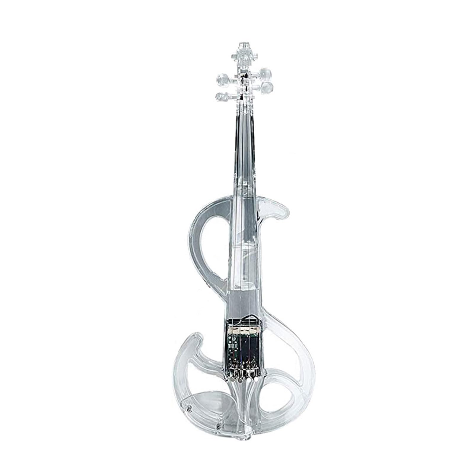 Violino Elettronico Luminoso Con Custodia Per Archetto 4/4 Strumento Musicale Violino(Green)
