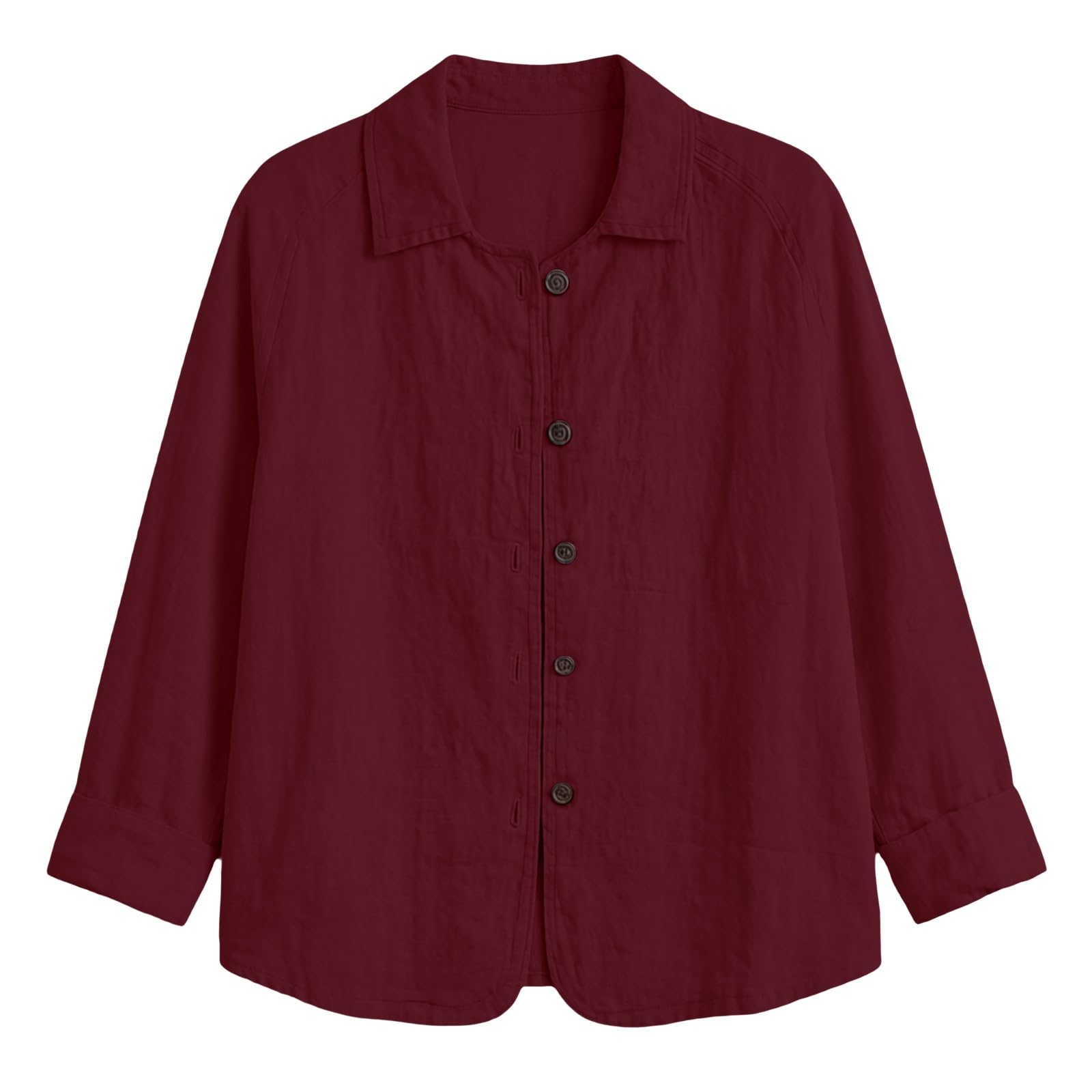 Generisch Cardigan da donna con risvolti, elegante e leggero, con bottoni