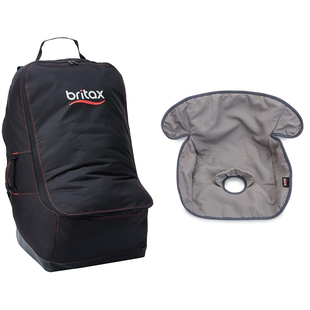 Britax Car Seat Travel Bag with Padded Backpack Straps | Water Resistant + Built-in Wheels + Multiple Carry Handles