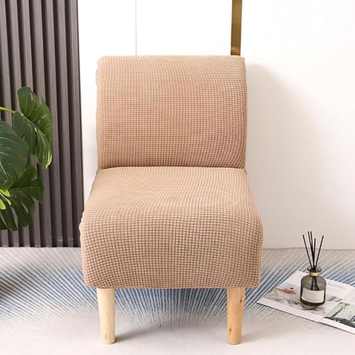 Fundas elásticas para sillas sin brazos protectoras lavables gris oscuro 5