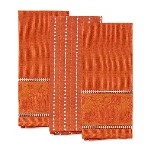 Dii Fall Harvest Dishtowel Set, Burnt Orange, 18X28, 3 Piece #TOP1
