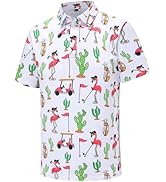 Men's Golf Polo Shirts Short Sleeve Performance Moisture Wicking Dry Fit Funny Golf Polo Shirts f...
