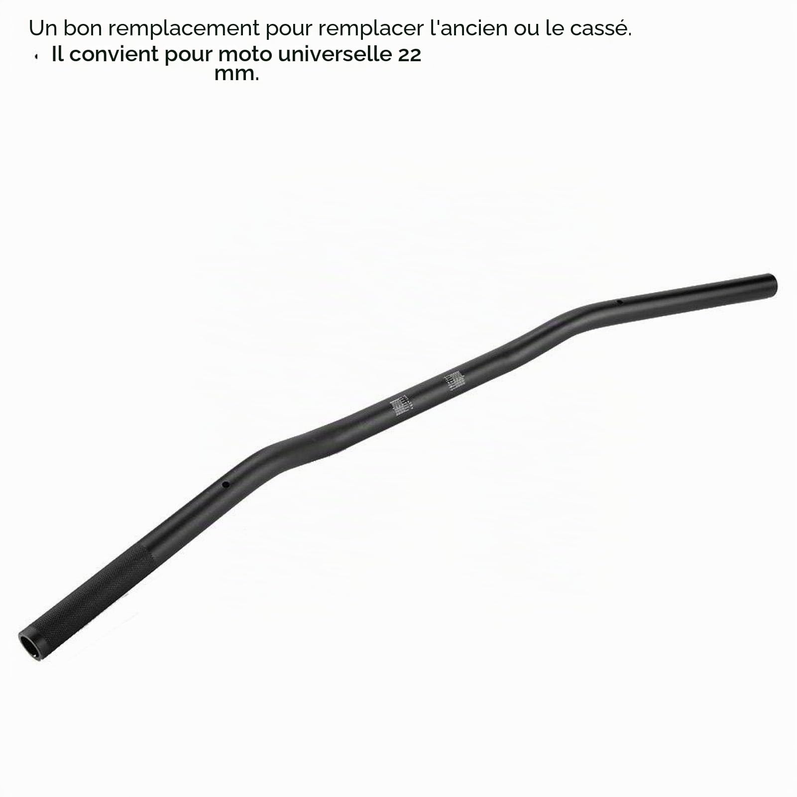 Guidon mm – Personnalisé 740 mm/29,1 in universel avec diamètre 22 mm (noir mat)
